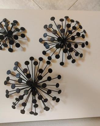 Decorazioni in metallo da parete.
