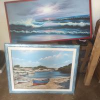 quadri pitturati ad olio.