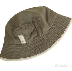 Cappello pescatore vintage verde beige Tg M nuovo