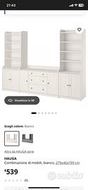 Ikea combinazione libreria+mobile buffet