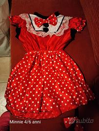 Vestito Minnie carnevale 4-6 anni