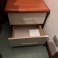 Comodino con due cassetti nuovo