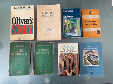 Libri antichi, diversi titoli, lotto di 8 libri