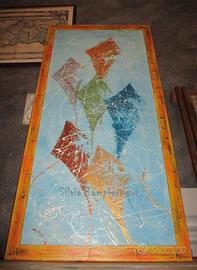 Quadro moderno d'arredo dipinto a mano-materico