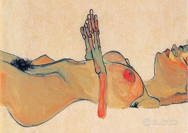 Lying Woman by Egon Schiele