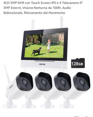 Annke video sorveglianza 4 telecamere wi-fi