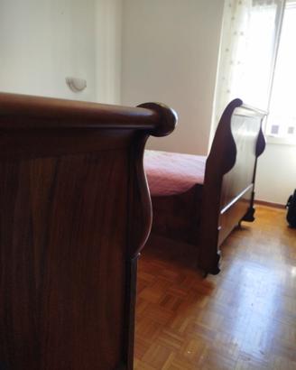 2 letti a barca in Radica di noce 