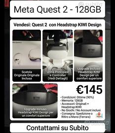 Meta Quest 2 128GB + Headstrap KIWI