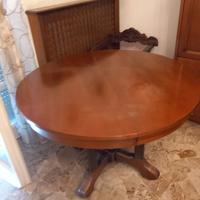 Tavolo tondo con prolunga