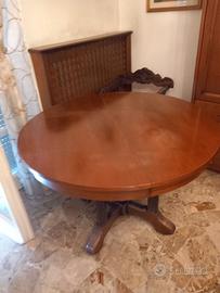 Tavolo tondo con prolunga