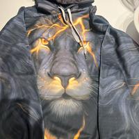 Felpa con stampa di animale