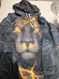 Felpa con stampa di animale