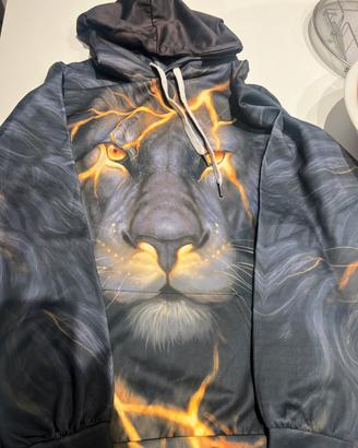 Felpa con stampa di animale