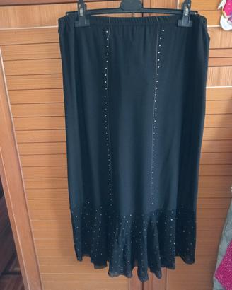 Gonna lunga con tulle e strass 