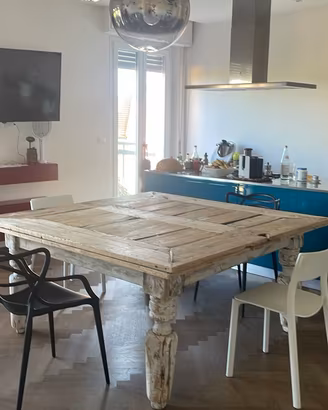 Tavolo romagnolo 160 x 160 allungabile a 290