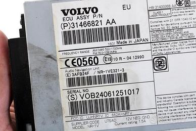 31466821 AUTORADIO CON SISTEMA DI NAVIGAZIONE SATE