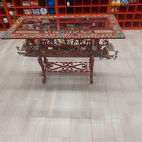 tavolo pitturato a mano