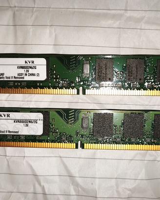 RAM DDR2 PER PC FISSO LEGGI INFO