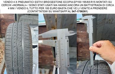 4 x pneumatici estivi