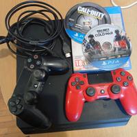 playstation 4 slim con giochi e joypad 