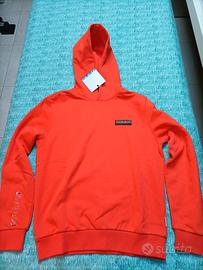 Felpa Napapijri Geografic Arancione Nuova