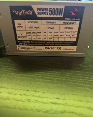 Alimentatore pc 500w