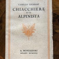 Libro del 1931: Chiacchiere di un alpinista