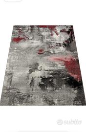 Tappeto 120x170 grigio e rosso