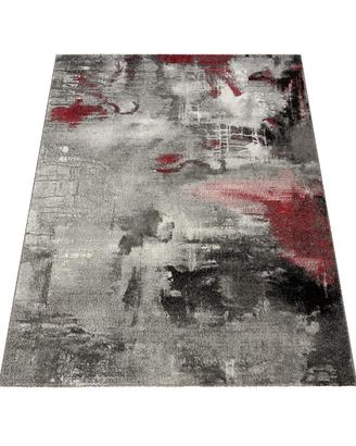 Tappeto 120x170 grigio e rosso