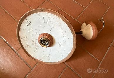 Lampada/plafoniera in stile rustico
