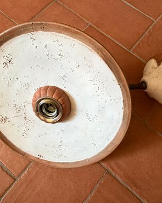 Lampada/plafoniera in stile rustico