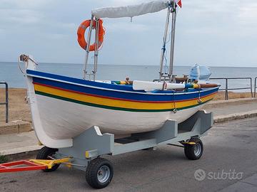 Barca in legno tipo lancia mt3.80