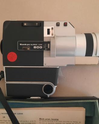 Cinepresa Sankyo Super CM800 Giappone Vintage Nero