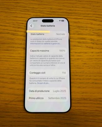 Iphone 17 pro max 1 tera perfetto