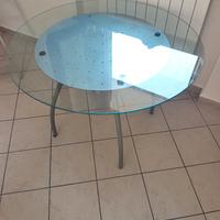 Tavola rotonda vetro 