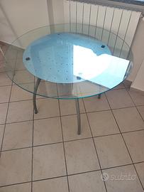 Tavola rotonda vetro 