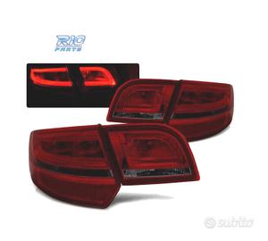FANALI A LED PER AUDI A3 8P SPORTBACK 04-08 ROSSO 