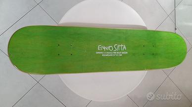 Tavola da skate esclusiva, dipinta a mano  E.Sitta