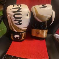 Guantoni Da Boxe/Kickboxe Venum Bianco, Oro e Nero