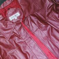 Giacca similpelle colore bordeaux