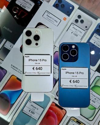 IPHONE 15 PRO 256GB batteria oltre 90%