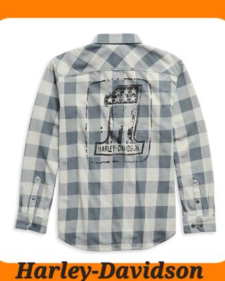 CAMICIA A QUADRI H-D LOGO N. 1 UOMO