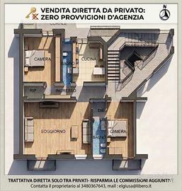 Appartamento 110mq.privato vende C.so G.Cesare148