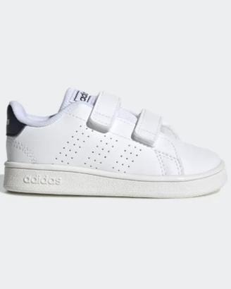 ADIDAS ADVANTAGE SNEAKERS BIMBI BIANCO E BLU (24)
