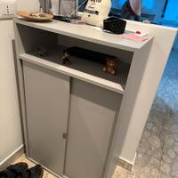 mobiletto da ingresso/svuotatasche  grigio 