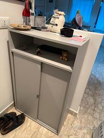 mobiletto da ingresso/svuotatasche  grigio 