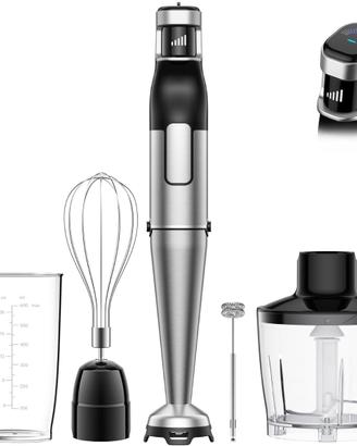 BESROY Frullatore a Immersione 5 in 1, 1100W
