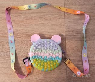 Borsetta da bambina Pop It con tracolla e cerniera