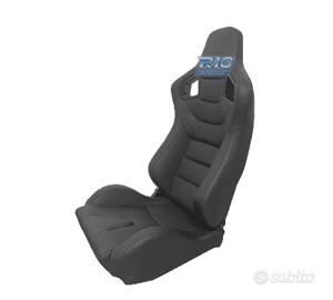 SEDILE SPORTIVO SEMI-BAUCKET STILE RS PELLE NERA S
