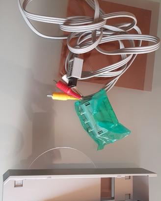 Cavo Nintendo wii e adattatore presa scart e base